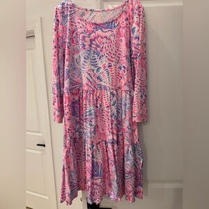 Lilly Pulitzer Pink and Blue Floral Dress